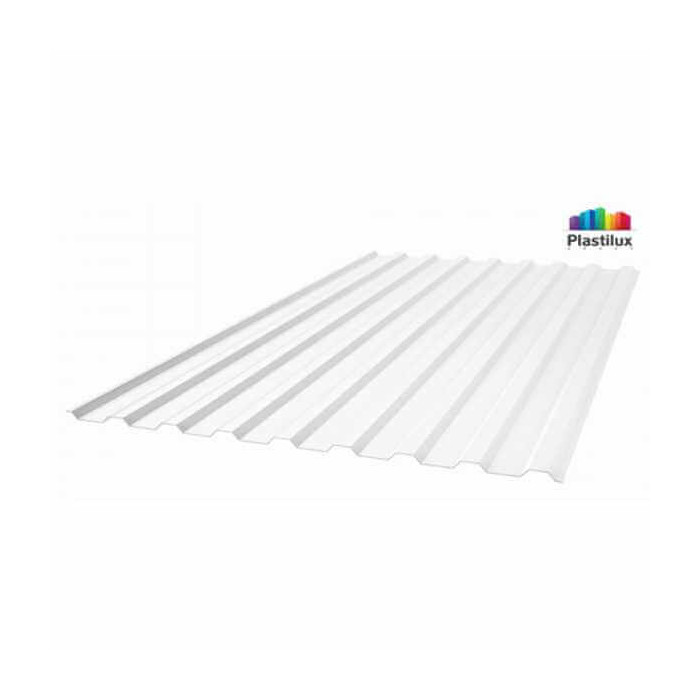 Профилированный поликарбонат ПЛАСТИЛЮКС для теплиц прозрачный 6000х1150 мм