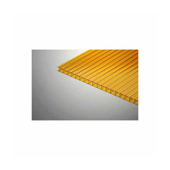 Сотовый поликарбонат 16 мм BORREX оранжевый 2100х12000 мм