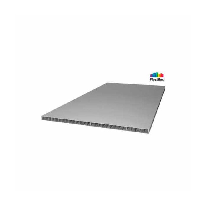 Сотовый поликарбонат 4 мм ULTRAMARIN серебро 2100х6000 мм